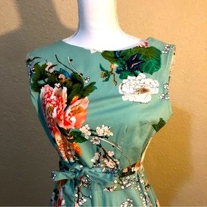 Vintage Tea Dress -Retro - Floral - size medium